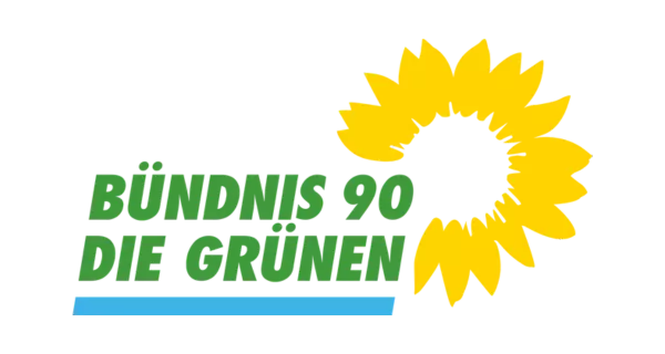 Logo von Bündnis90/Die Grünen. Quelle: Wikimedia (gemeinfrei)